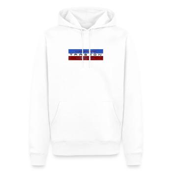 Trabzon Charactar City - Sweat à capuche Premium bio Homme - blanc - Devant - Nico (187cm)