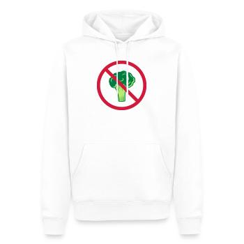 pas de brocoli zone de protection interdite vitamines saines - Sweat à capuche Premium bio Homme - blanc - Devant - Nico (187cm)