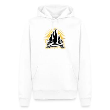 Accessoires de grillades et flammes de grillades - Sweat à capuche Premium bio Homme - blanc - Devant - Nico (187cm)