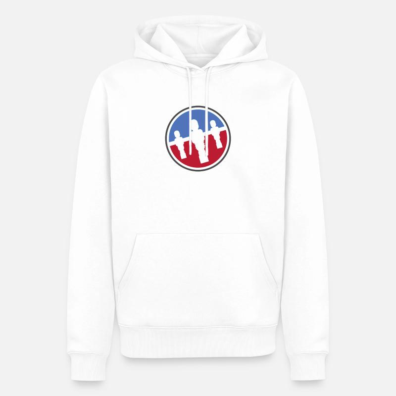 Kicker Logo - Männer Premium Bio Hoodie - Weiß