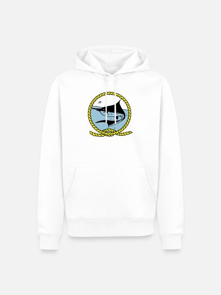 Logo Leawaka Haria - Sweat à capuche Premium bio Homme - blanc