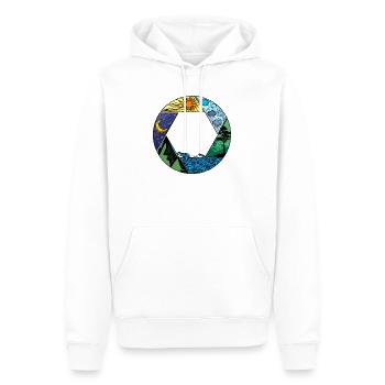 Mutter Natur Baum Umwelt - Männer Premium Bio Hoodie - Weiß - Vorne - Nico (187cm)