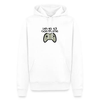 63rd birthday - 63 years gift - Men’s Premium Organic Hoodie - white - Front - Nico (187cm)