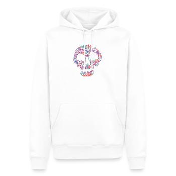Totenkopf Fahrrad Radsport - Männer Premium Bio Hoodie - Weiß - Vorne - Nico (187cm)