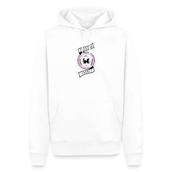 Fier D'être Du 46 Lot France - Sweat à capuche Premium bio Homme - blanc - Devant - Nico (187cm)