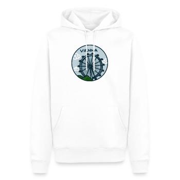 Riesenrad, Prater - Vienne, Autriche - Sweat à capuche Premium bio Homme - blanc - Devant - Nico (187cm)