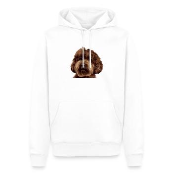 Schnoodle Doodle Dog - Männer Premium Bio Hoodie - Weiß - Vorne - Nico (187cm)