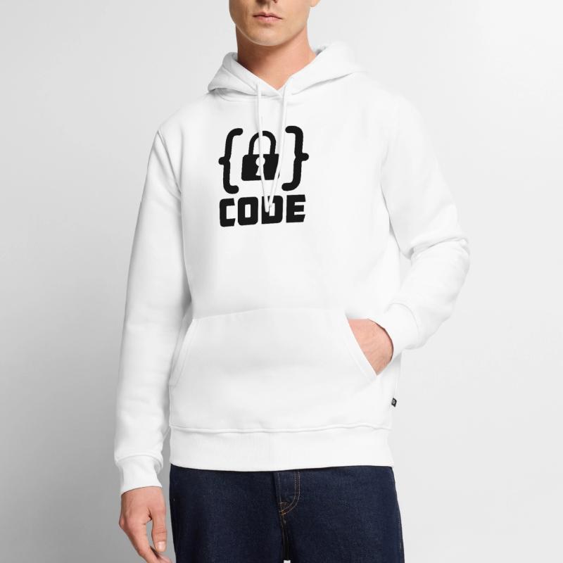 Code mit Sperrprogrammierer Männer Premium Bio Hoodie