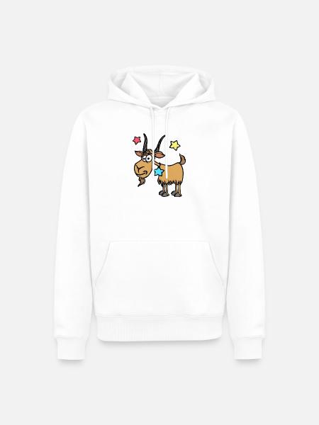 Steinbock Astrologie Gestirne Sterndeutung Himmel - Männer Premium Bio Hoodie - Weiß