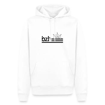 Breizh - Sweat à capuche Premium bio Homme - blanc - Devant - Nico (187cm)