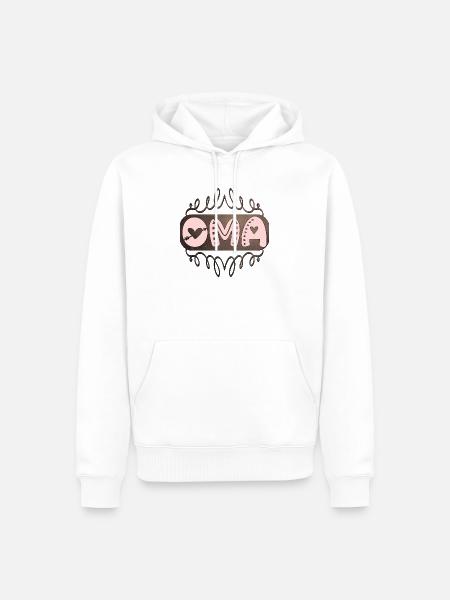 Geschenkideen für Großmama - OMA - Männer Premium Bio Hoodie - Weiß