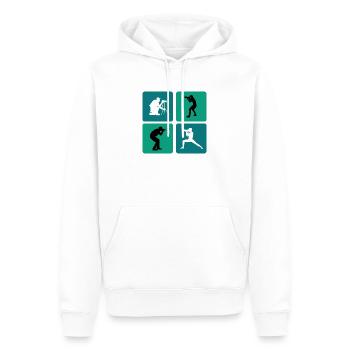 Photographer design - Men’s Premium Organic Hoodie - white - Front - Nico (187cm)