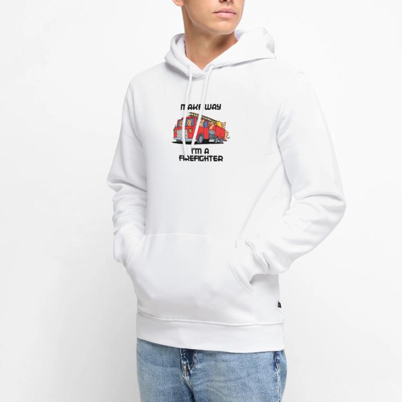 Fire Brigade Statement Fire Engine Professional Fire Brigade Men’s Premium Organic Hoodie