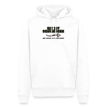 Papa Statement Babyglück Elternschaft Schwanger - Männer Premium Bio Hoodie - Weiß - Vorne - Nico (187cm)