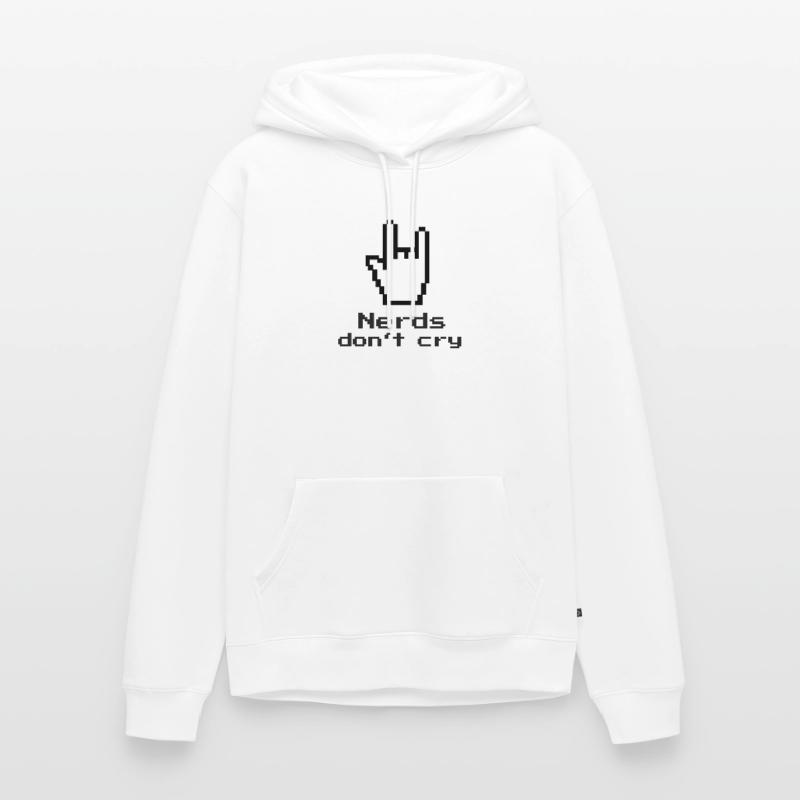 Nerds don't cry! nerdy, IT, EDP, Programmer Men’s Premium Organic Hoodie