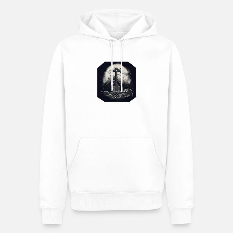 Mjölnir - Männer Premium Bio Hoodie - Weiß