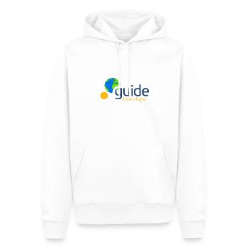 Guide touristique - Sweat à capuche Premium bio Homme - blanc - Devant - Nico (187cm)