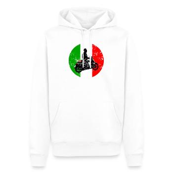 Roller Vintage Italy Scooter Urlaub - Männer Premium Bio Hoodie - Weiß - Vorne - Nico (187cm)