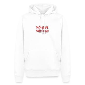 Sozialismus Mangel für alle - Männer Premium Bio Hoodie - Weiß - Vorne - Nico (187cm)