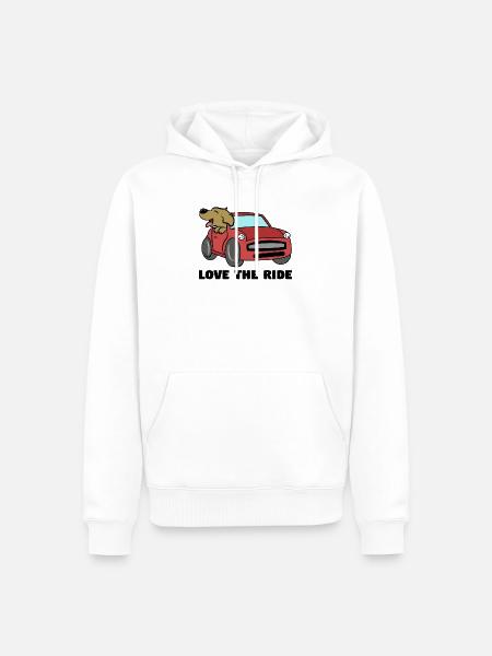Hund Statement Kuscheltier Haustiere Lieblingstier - Männer Premium Bio Hoodie - Weiß