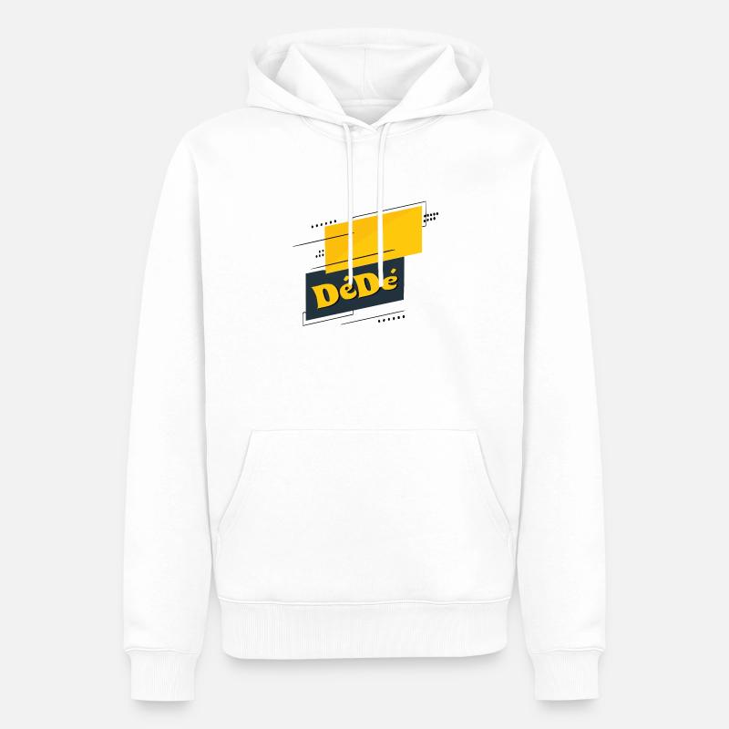 Dédé - Männer Premium Bio Hoodie - Weiß
