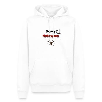 Halloween Outfit, gruselige Prints, Sprüche - Männer Premium Bio Hoodie - Weiß - Vorne - Nico (187cm)
