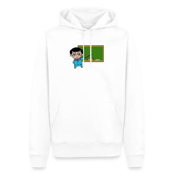 Beruf lehrer Job Arbeit Karriere Arbeiter Erfolg - Männer Premium Bio Hoodie - Weiß - Vorne - Nico (187cm)