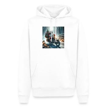 Weihnachts Design 8 - Männer Premium Bio Hoodie - Weiß - Vorne - Nico (187cm)