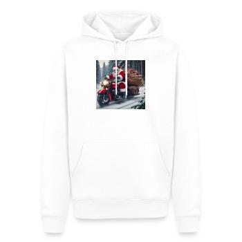 Weihnachts Design 3 - Männer Premium Bio Hoodie - Weiß - Vorne - Nico (187cm)