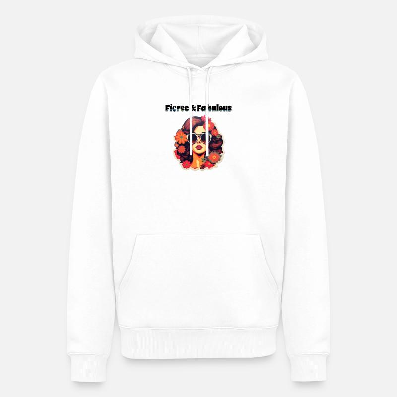 Féroce et fabuleux - Sweat à capuche Premium bio Homme - blanc