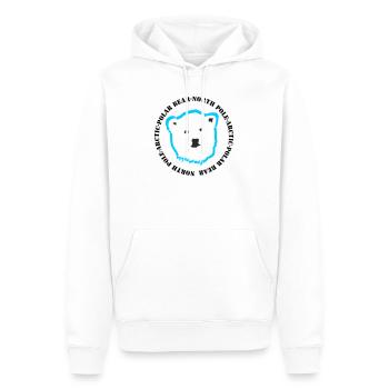 Eisbär 4 - Männer Premium Bio Hoodie - Weiß - Vorne - Nico (187cm)