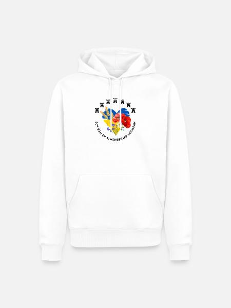 Siebenbürger Sächsinnen - Sochsan - florales Desig - Männer Premium Bio Hoodie - Weiß