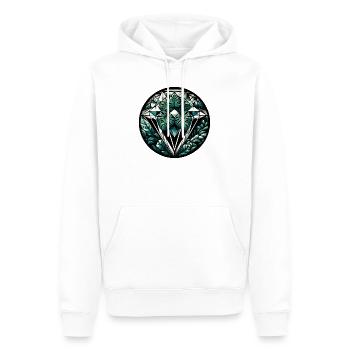 Diamond of the Jungle - Men’s Premium Organic Hoodie - white - Front - Nico (187cm)