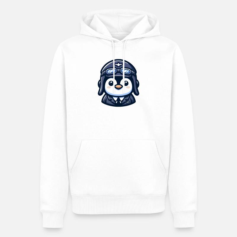 Flug der Eispiloten - Männer Premium Bio Hoodie - Weiß