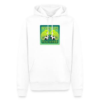 MUTTERTAG FUßBALL TOCHTER MAMA - Männer Premium Bio Hoodie - Weiß - Vorne - Nico (187cm)