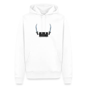 Microwave oven and the sword - Men’s Premium Organic Hoodie - white - Front - Nico (187cm)