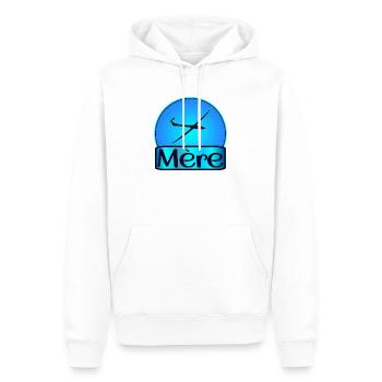 Mère Pilote - Sweat à capuche Premium bio Homme - blanc - Devant - Nico (187cm)