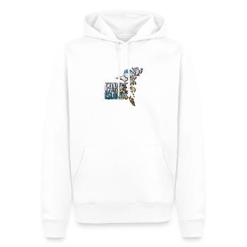 Watercolor Map Faroe Islands - Men’s Premium Organic Hoodie - white - Front - Nico (187cm)
