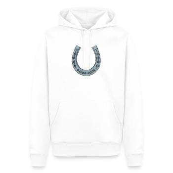 Viel Glück Hufeisen - Männer Premium Bio Hoodie - Weiß - Vorne - Nico (187cm)