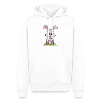 Osterhase - Männer Premium Bio Hoodie - Weiß - Vorne - Nico (187cm)