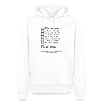 Praxiseröffnung neue Hausarzt Praxis Glückwunsch - Männer Premium Bio Hoodie - Weiß - Vorne - Nico (187cm)