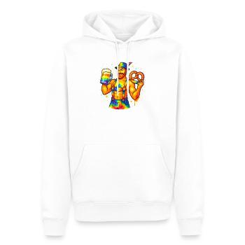 pride bavarian - Männer Premium Bio Hoodie - Weiß - Vorne - Nico (187cm)