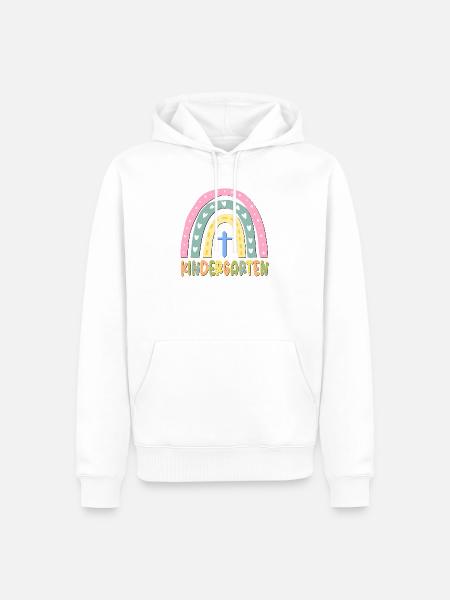 KINDERGARTEN KIND CHRISTLICHER GLAUBE - Männer Premium Bio Hoodie - Weiß