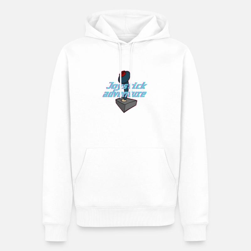 Bug de jeu d’aventure néon - Sweat à capuche Premium bio Homme - blanc