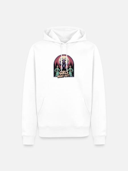 Mädelsabend - Lustiger Satanismus T-Shirt - Männer Premium Bio Hoodie - Weiß