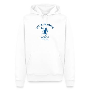 Lillehammer Norway Norwegen - Männer Premium Bio Hoodie - Weiß - Vorne - Nico (187cm)