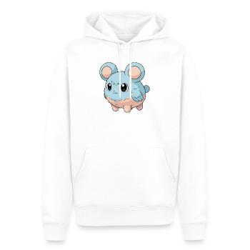 Fuwamaru - Männer Premium Bio Hoodie - Weiß - Vorne - Nico (187cm)