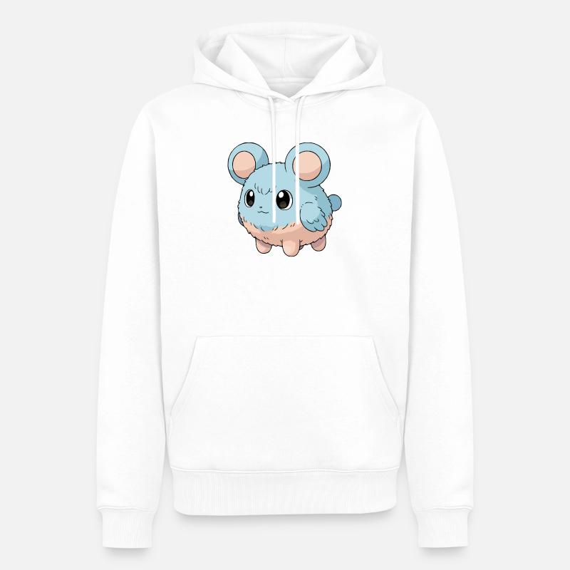 Fuwamaru - Sweat à capuche Premium bio Homme - blanc