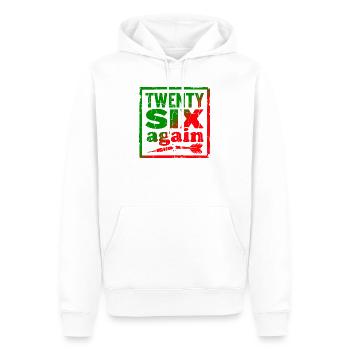 Sweat à capuche de fléchettes 26 points Légendaire raté - Sweat à capuche Premium bio Homme - blanc - Devant - Nico (187cm)