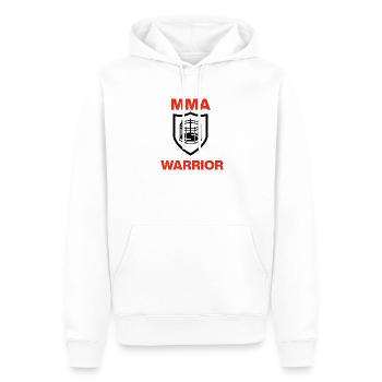 MMA Warrior, Cage Ready, Fight, Octagon, Fight - Men’s Premium Organic Hoodie - white - Front - Nico (187cm)